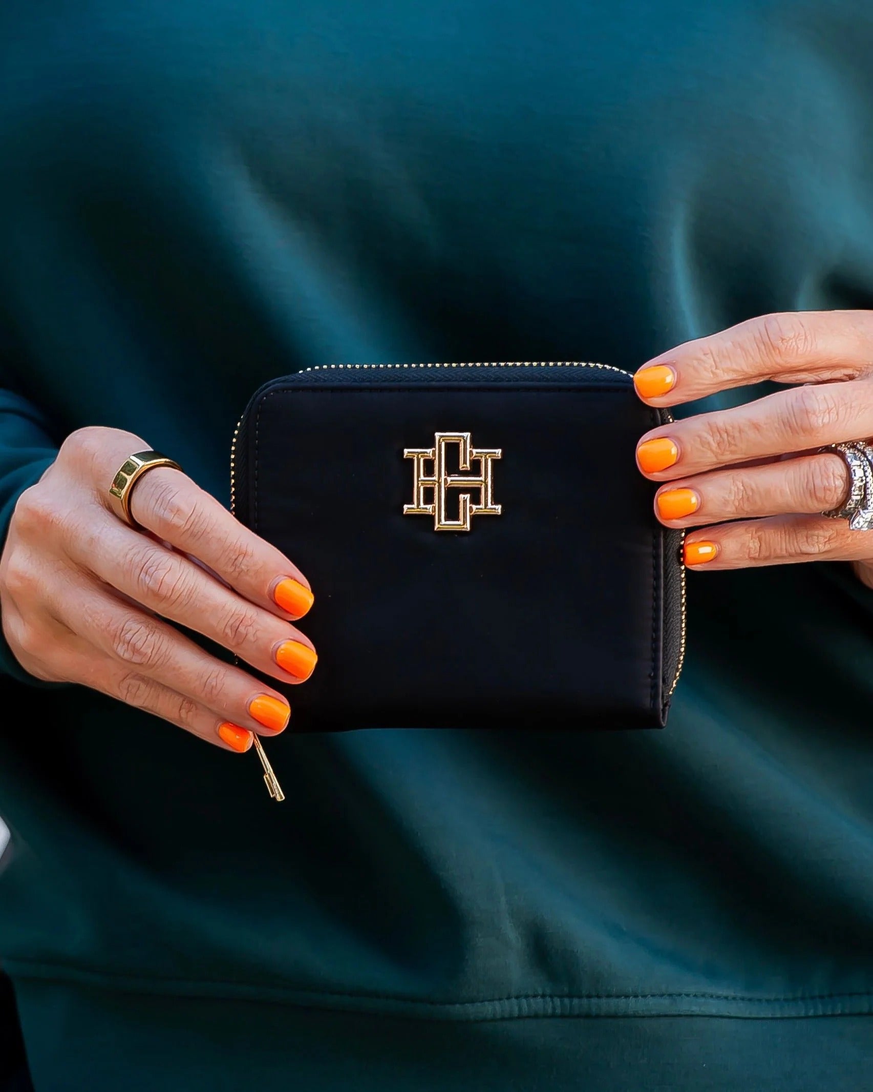 Caroline Hill | Blakely Wallet- Black Nylon