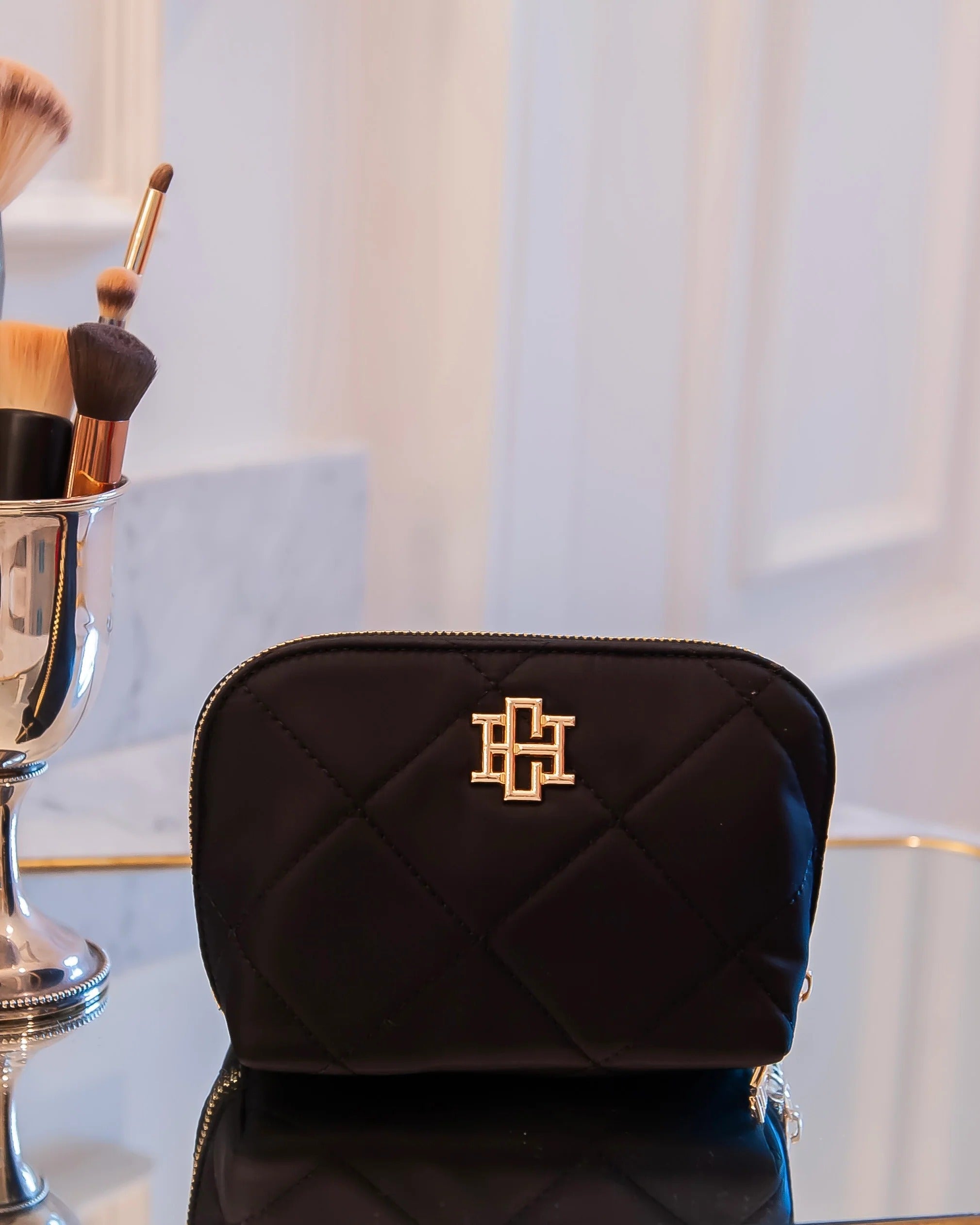 Caroline Hill | Ibiza Small Pouch- Black Nylon