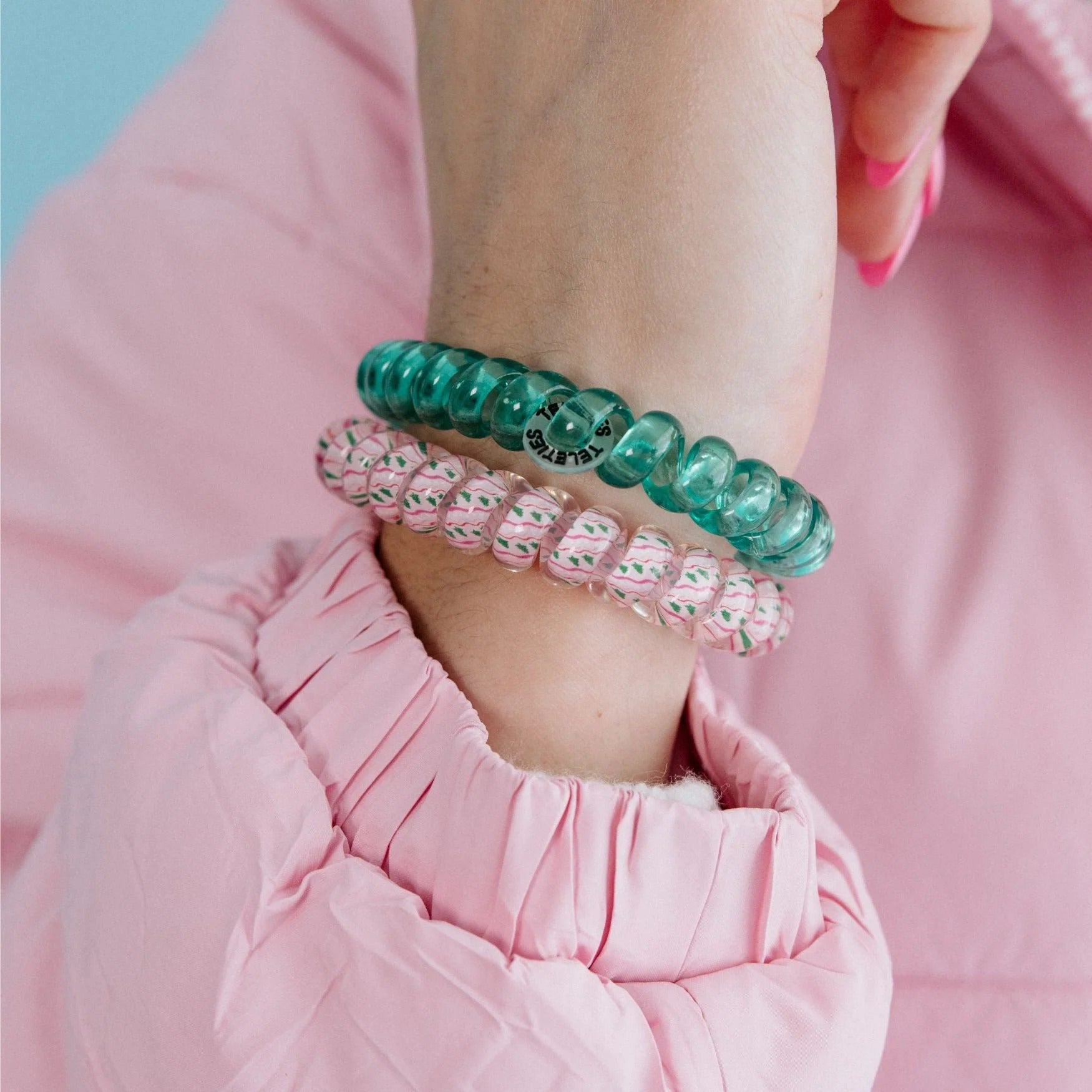 Teleties | Merry Pinkmas Large Hair Ties