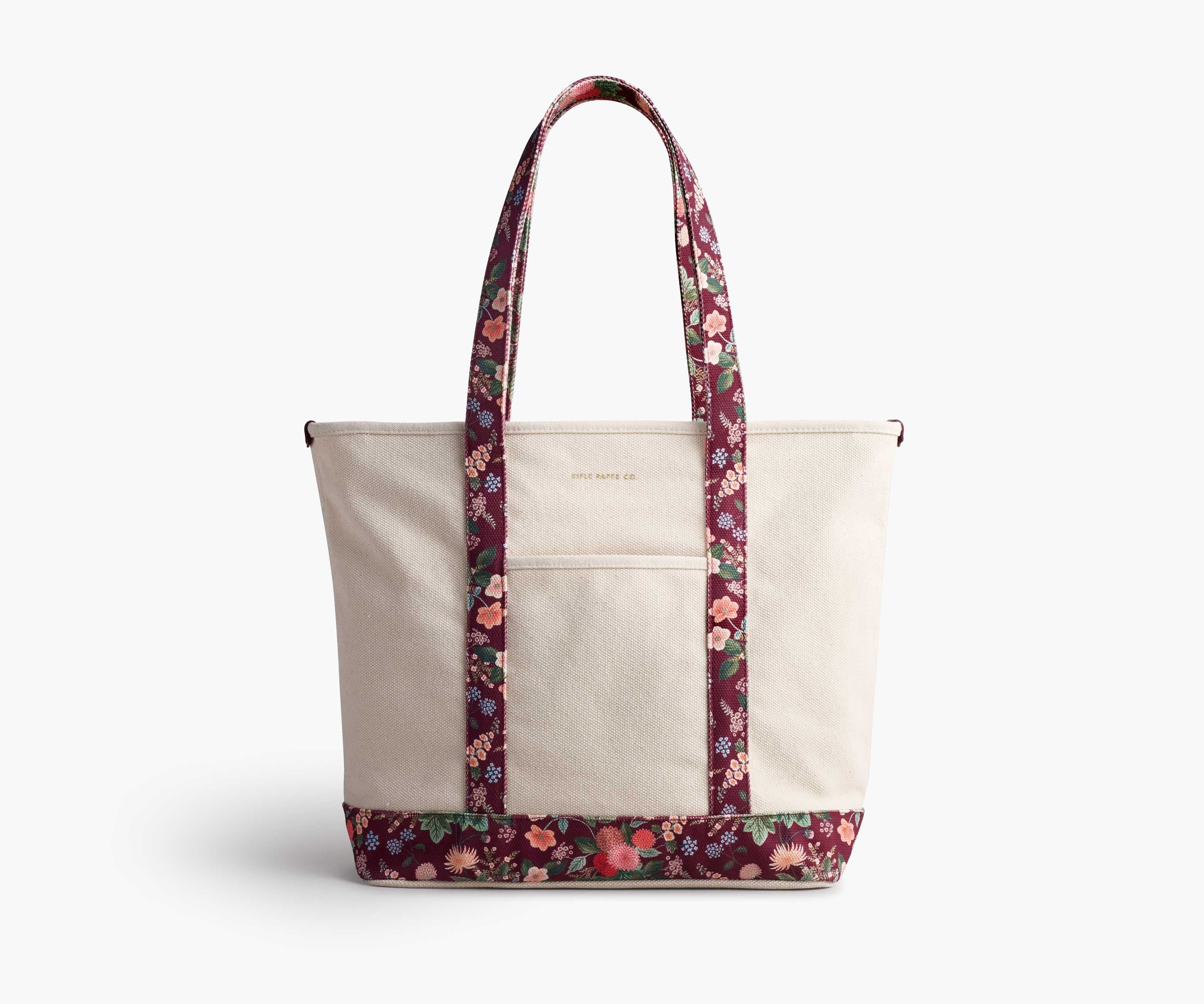 Rifle Paper Co. | Dahlia Canvas Carry All