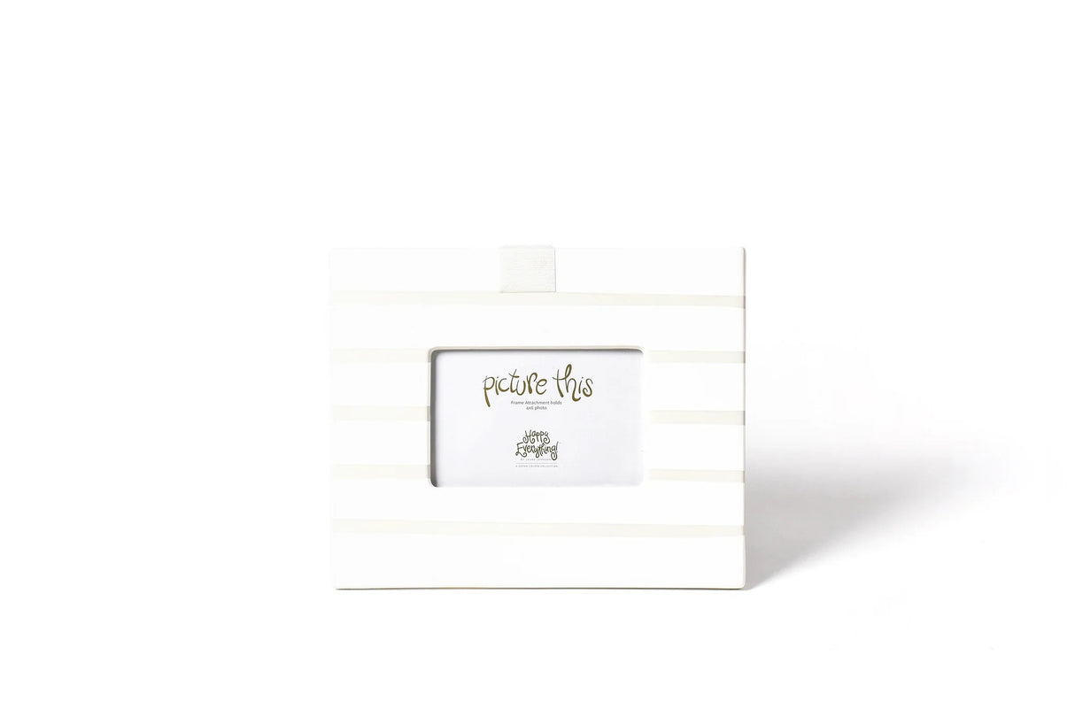 Happy Everything! | White Stripe Mini Frame