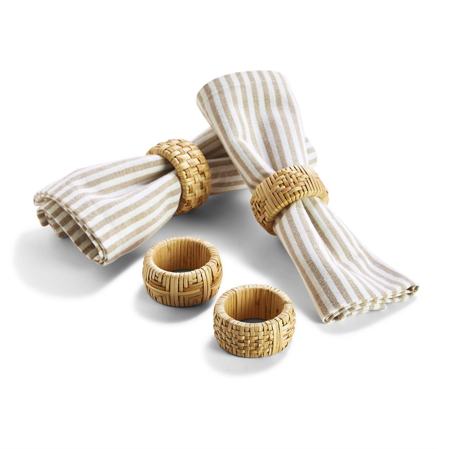 Cane Napkin Rings- Set of 4