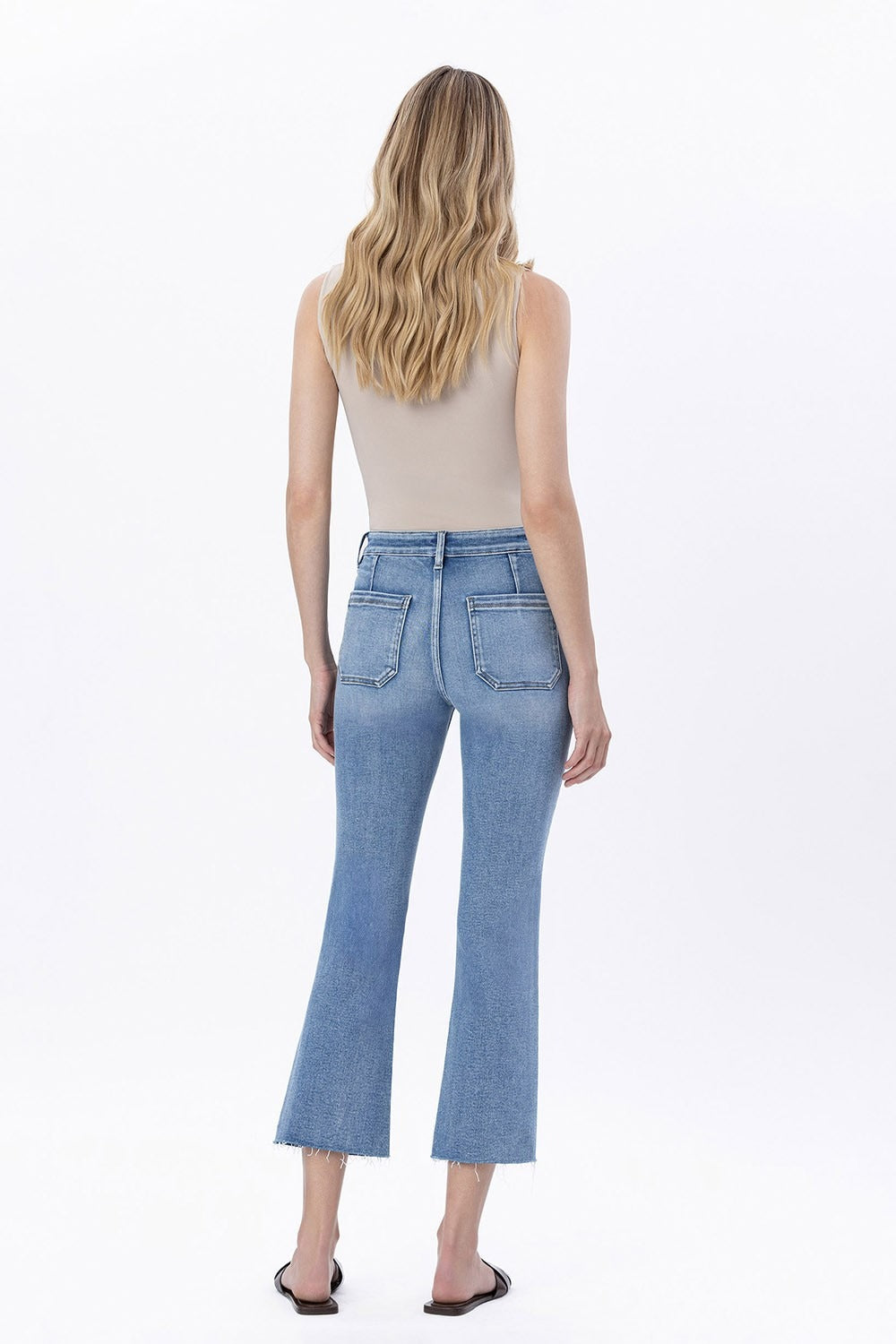 Lovervet | High Rise Crop Flare Jean