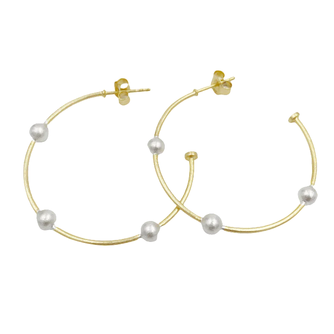 Erin Gray | Hoop No. 16 Small Gold with Sterling