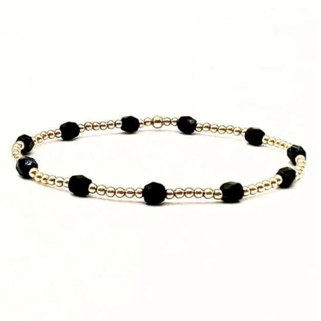Erin Gray | The Key West Gold-Filled and Waterproof Bracelet- Black