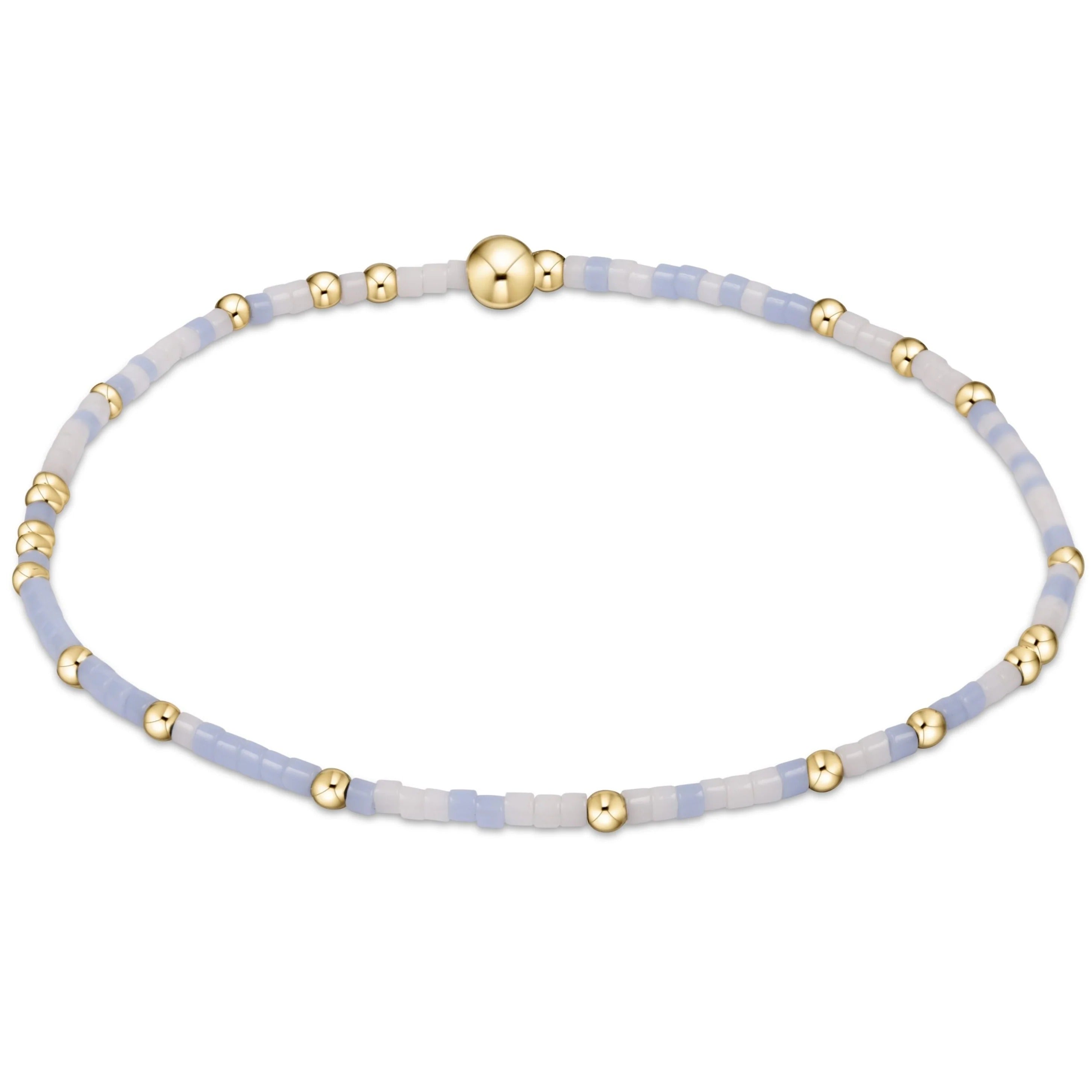 Enewton | Gameday Hope Unwritten Bracelet- Light Blue & White