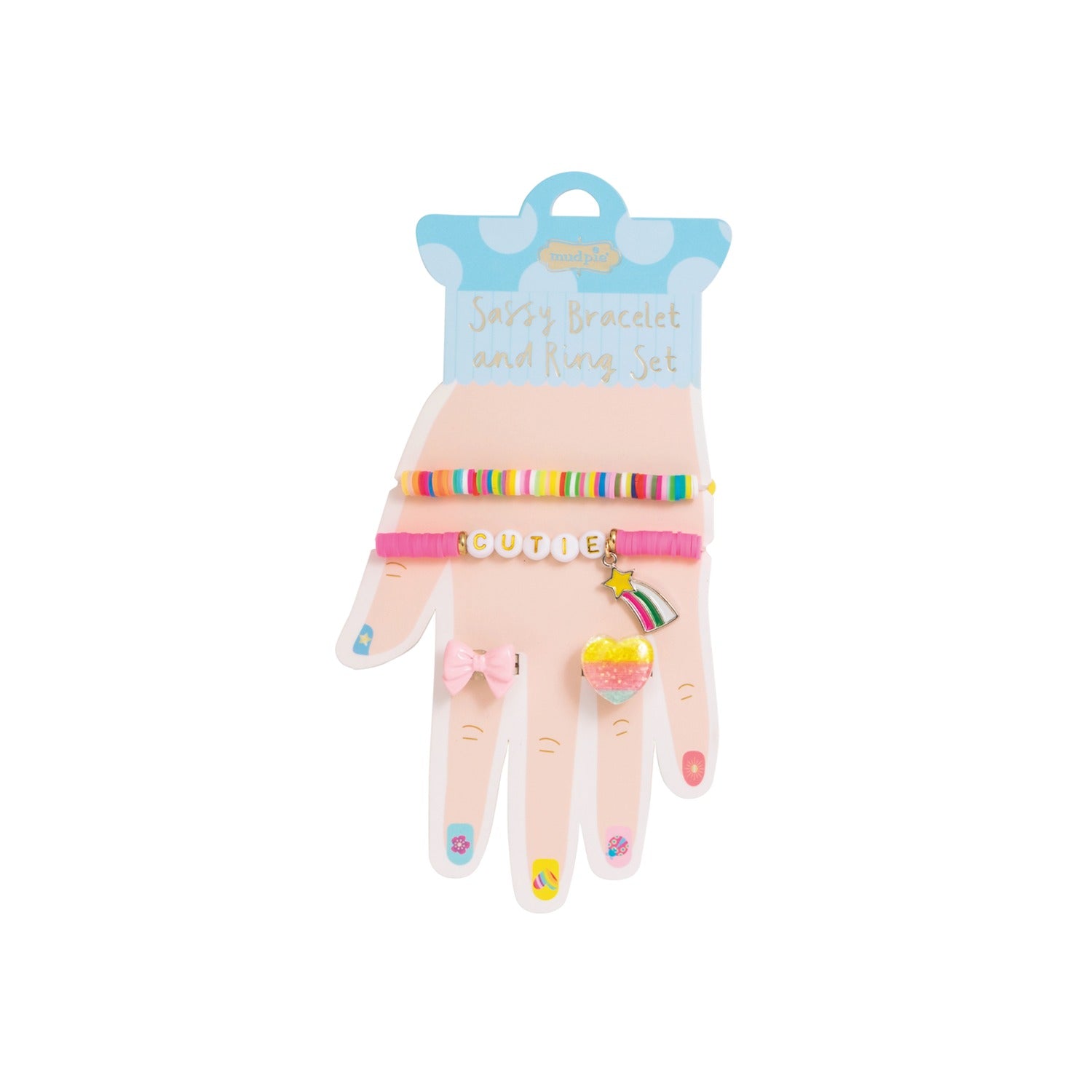 Mudpie | Sassy Bracelet & Ring Set - Cutie