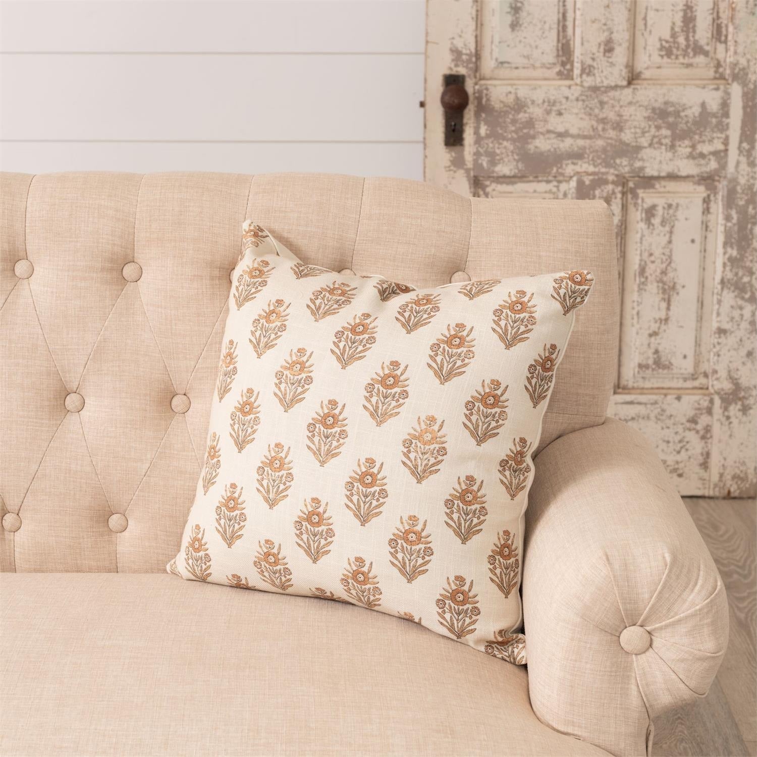 Block Print Silhouette Pillow