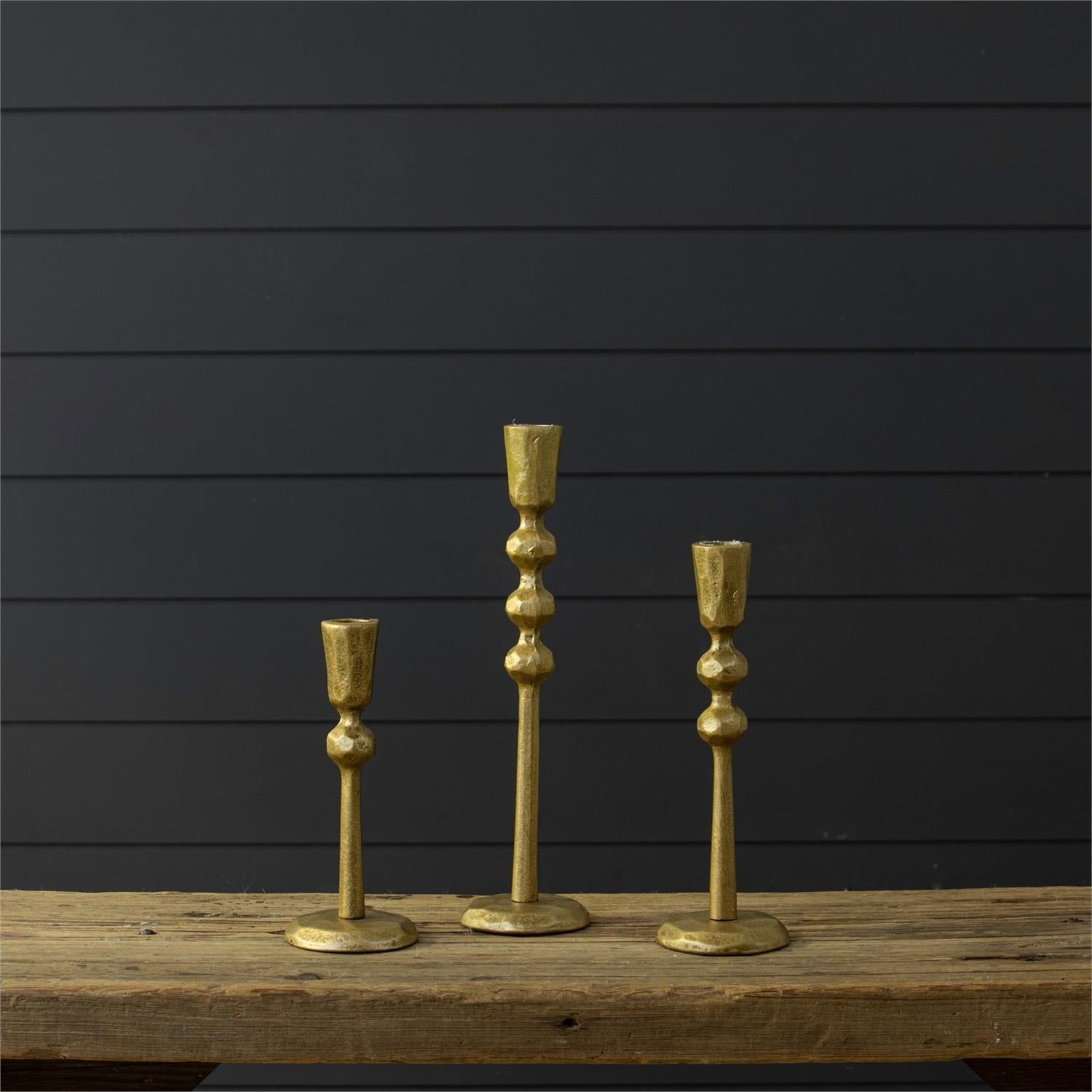 Gold Taper Candle Stick Holders