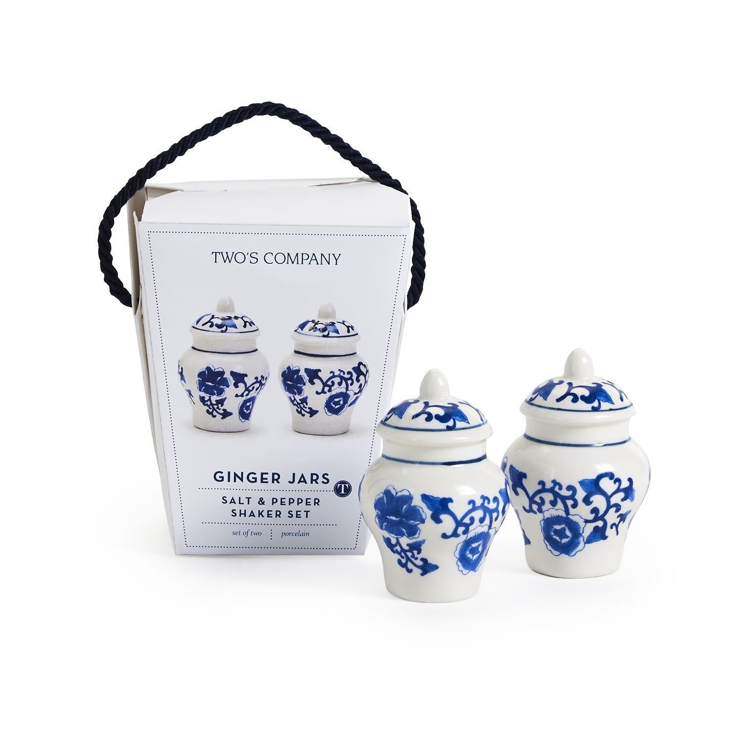 Chinoiserie Mini Ginger Jar Salt and Pepper Shaker Set