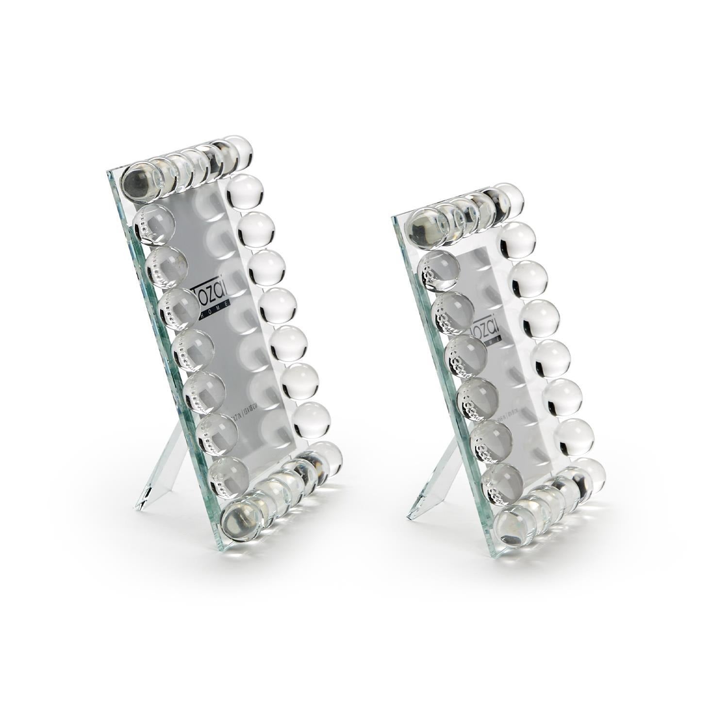 Bubbles Crystal Glass Photo Frame in Gift Box