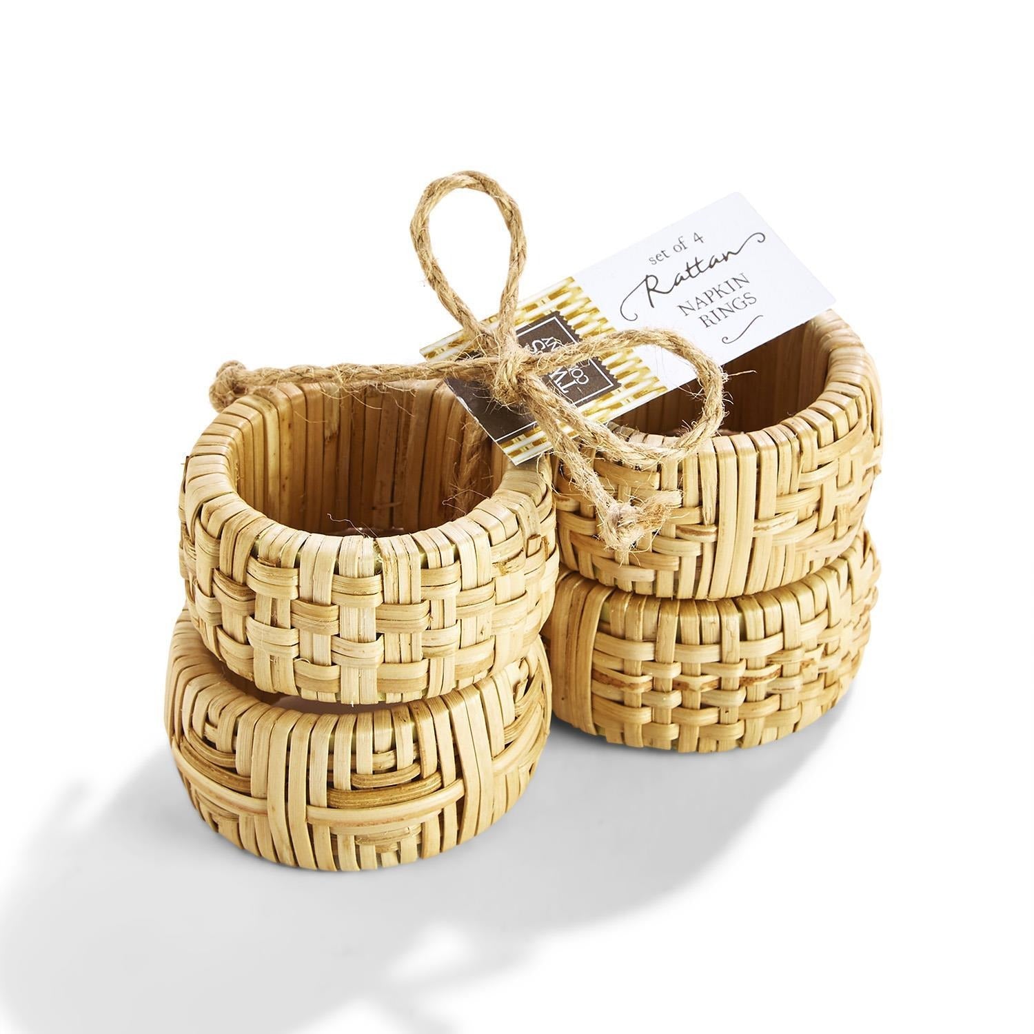 Cane Napkin Rings- Set of 4