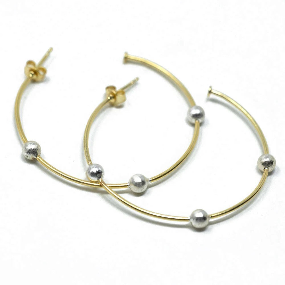 Erin Gray | Hoop No. 16 Small Gold with Sterling
