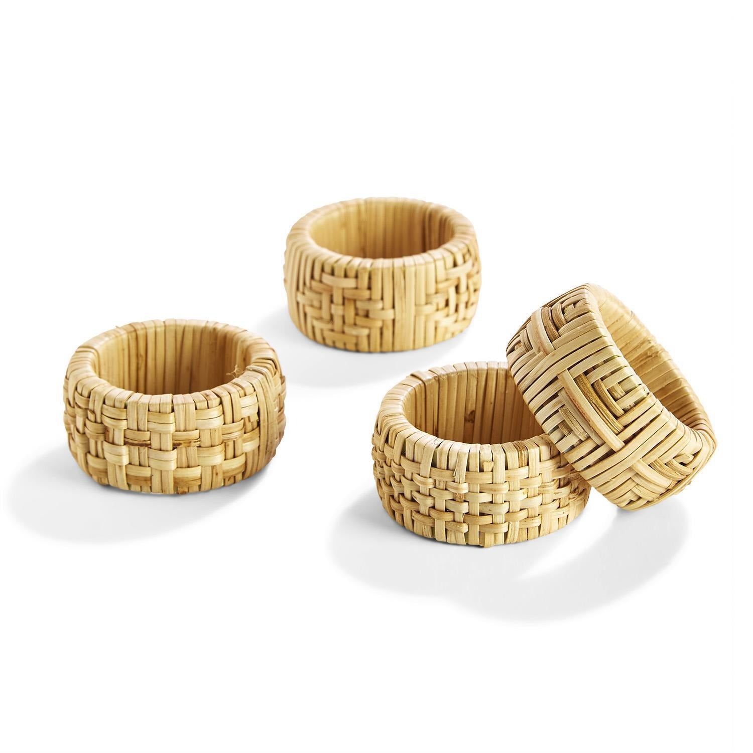 Cane Napkin Rings- Set of 4