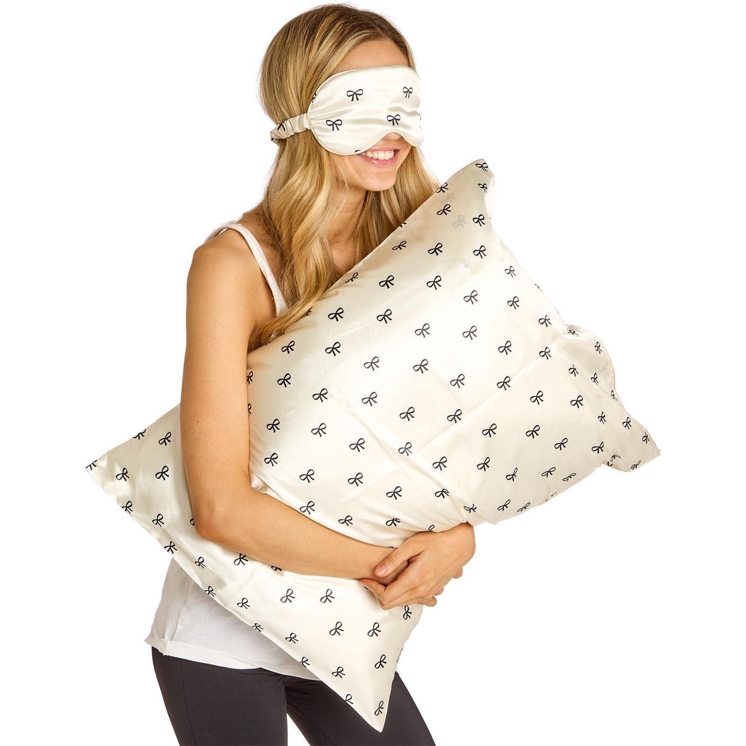 Satin Pillowcase and Eye Mask Set