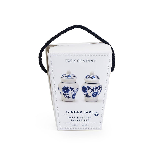 Chinoiserie Mini Ginger Jar Salt and Pepper Shaker Set