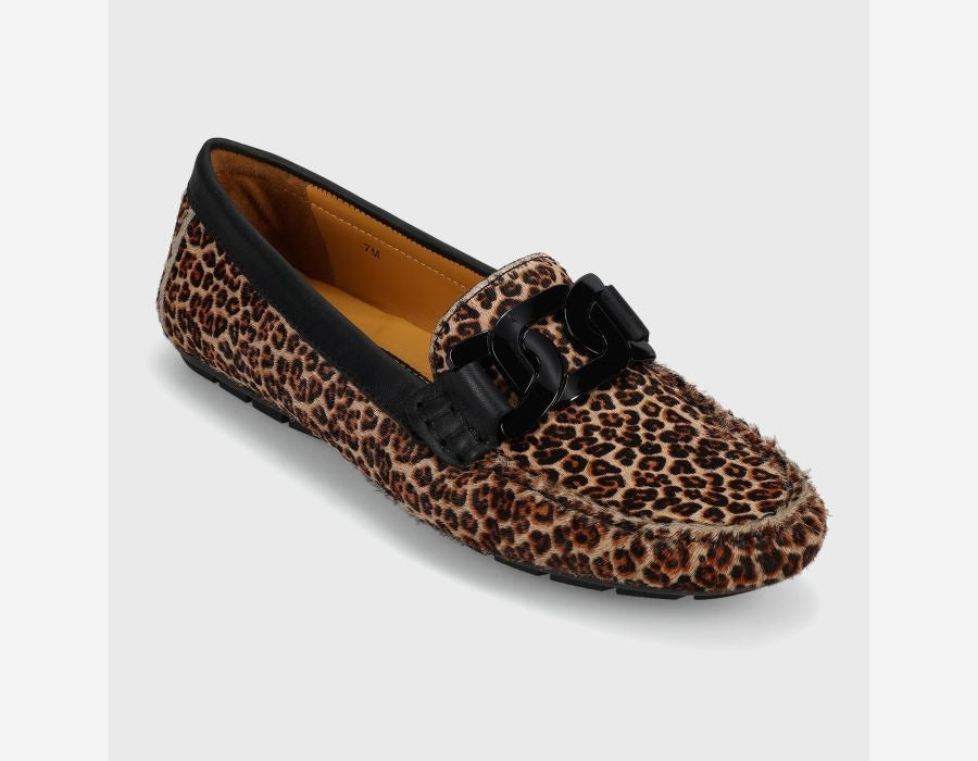 Vaneli Shoes | Aiker Moccasin in Camel Leopard