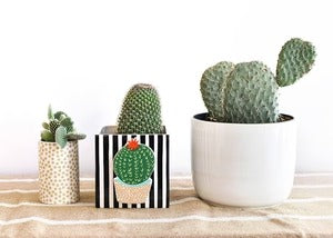 Happy Everything! | Black Stripe Medium Mini Nesting Cube