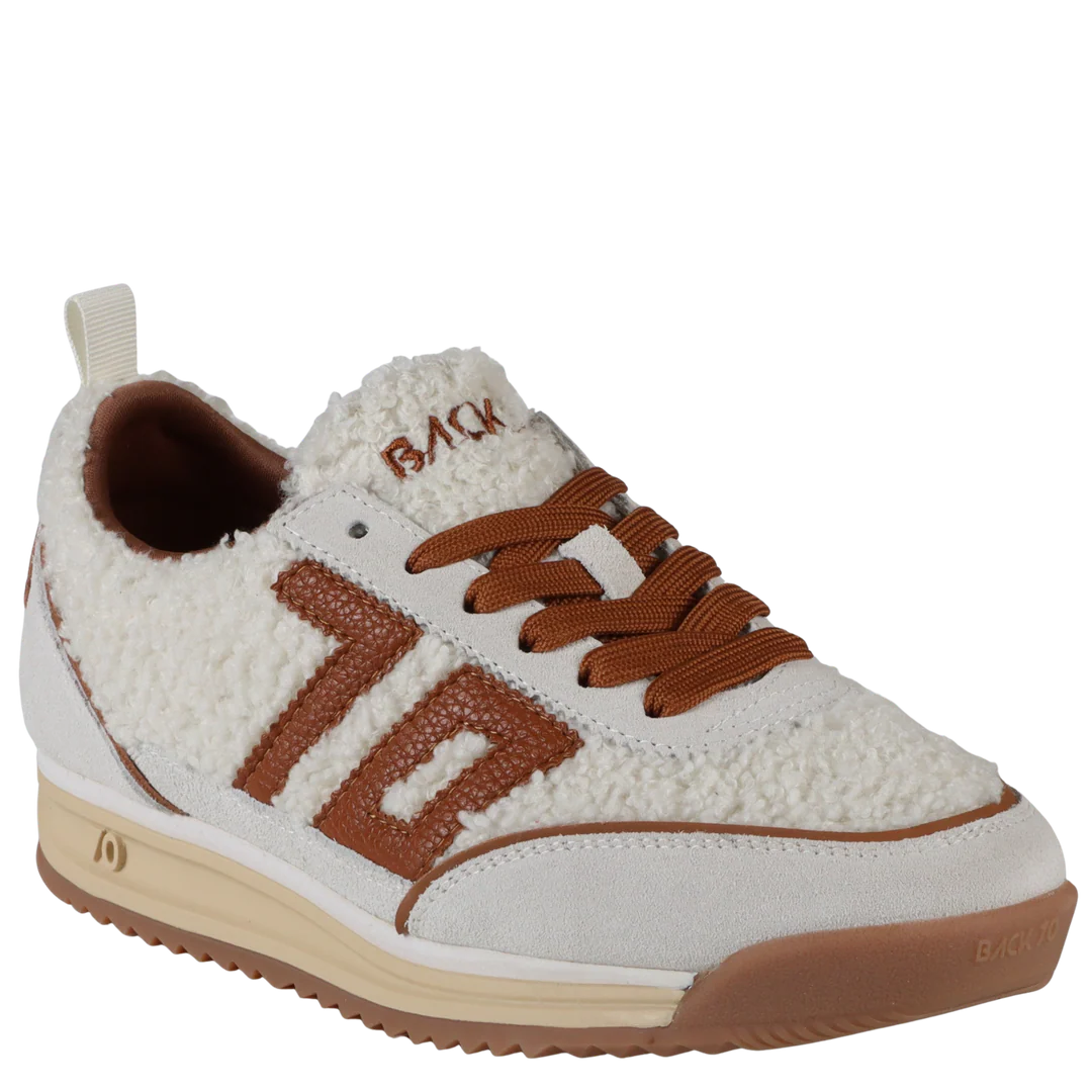 Back 70 | Jogger FT Sneakers in Milk Ice Cuoio