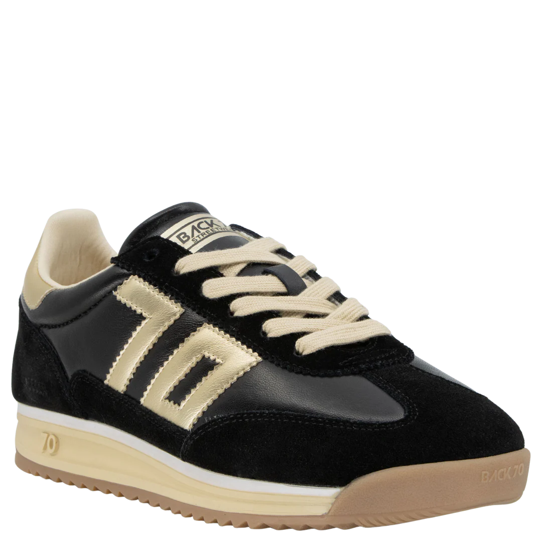 Back 70 | Jogger N Sneakers in Black Gold
