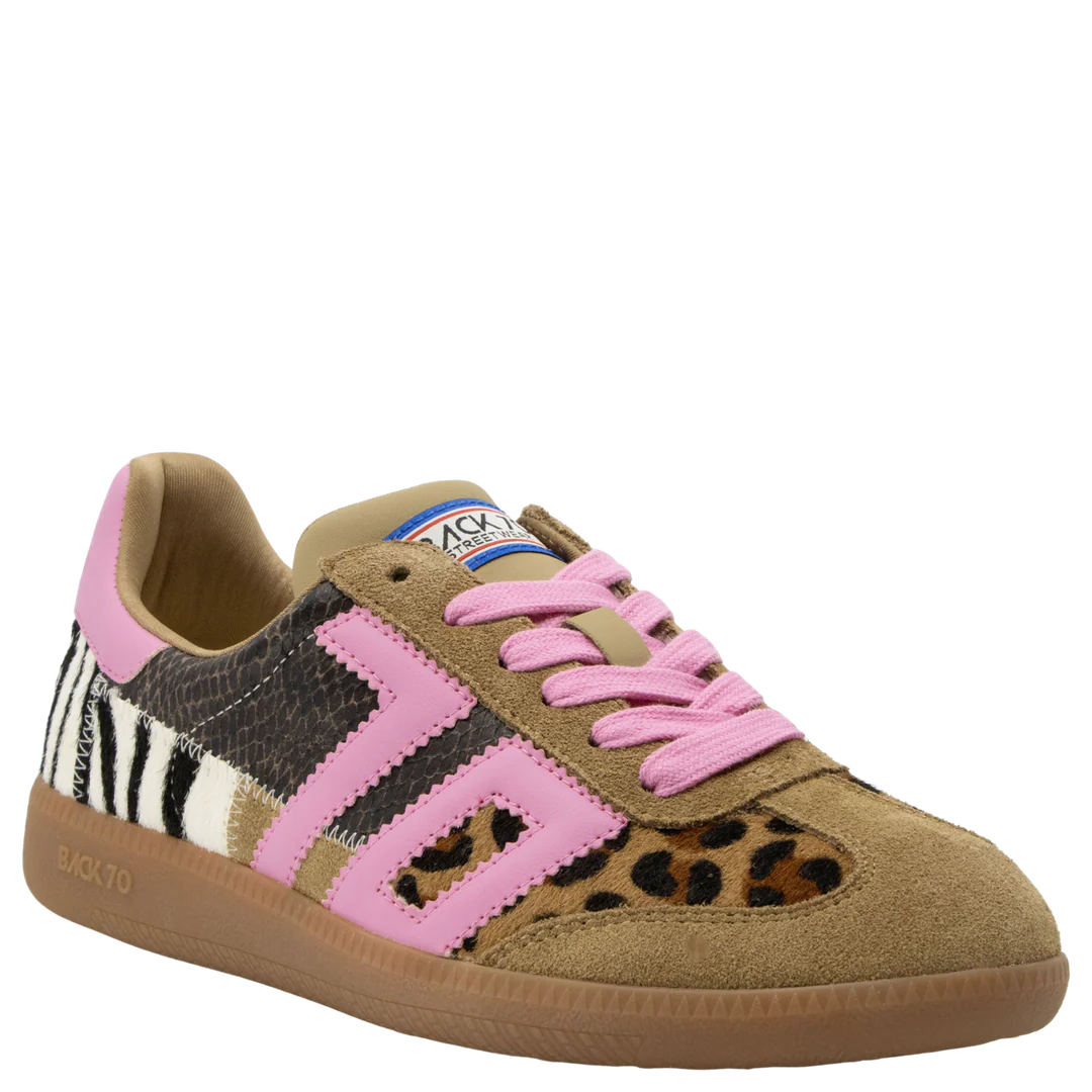 Back 70 | Squid Sneakers in Leopard Zebra Fuxia