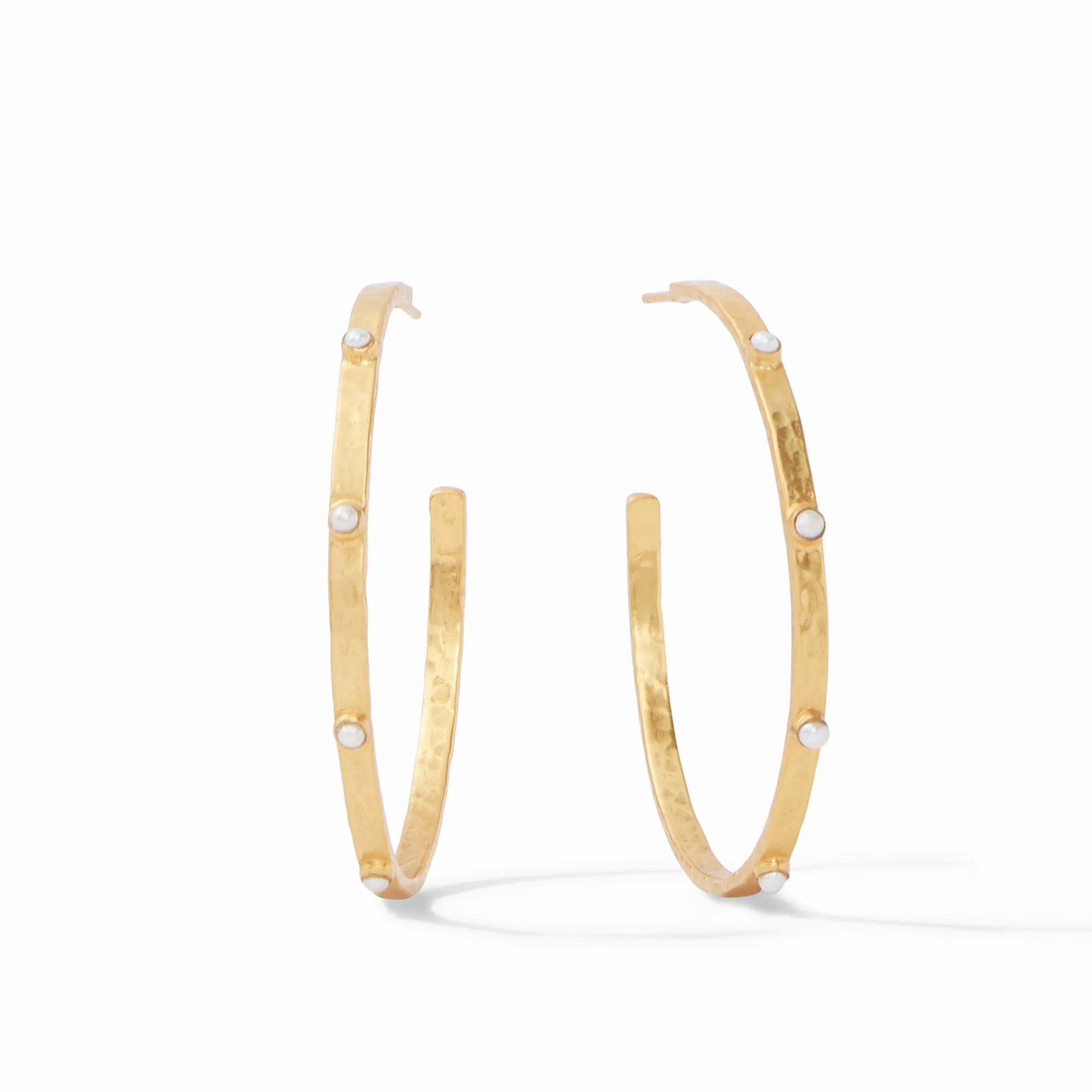 Julie Vos | Crescent Stone Hoop