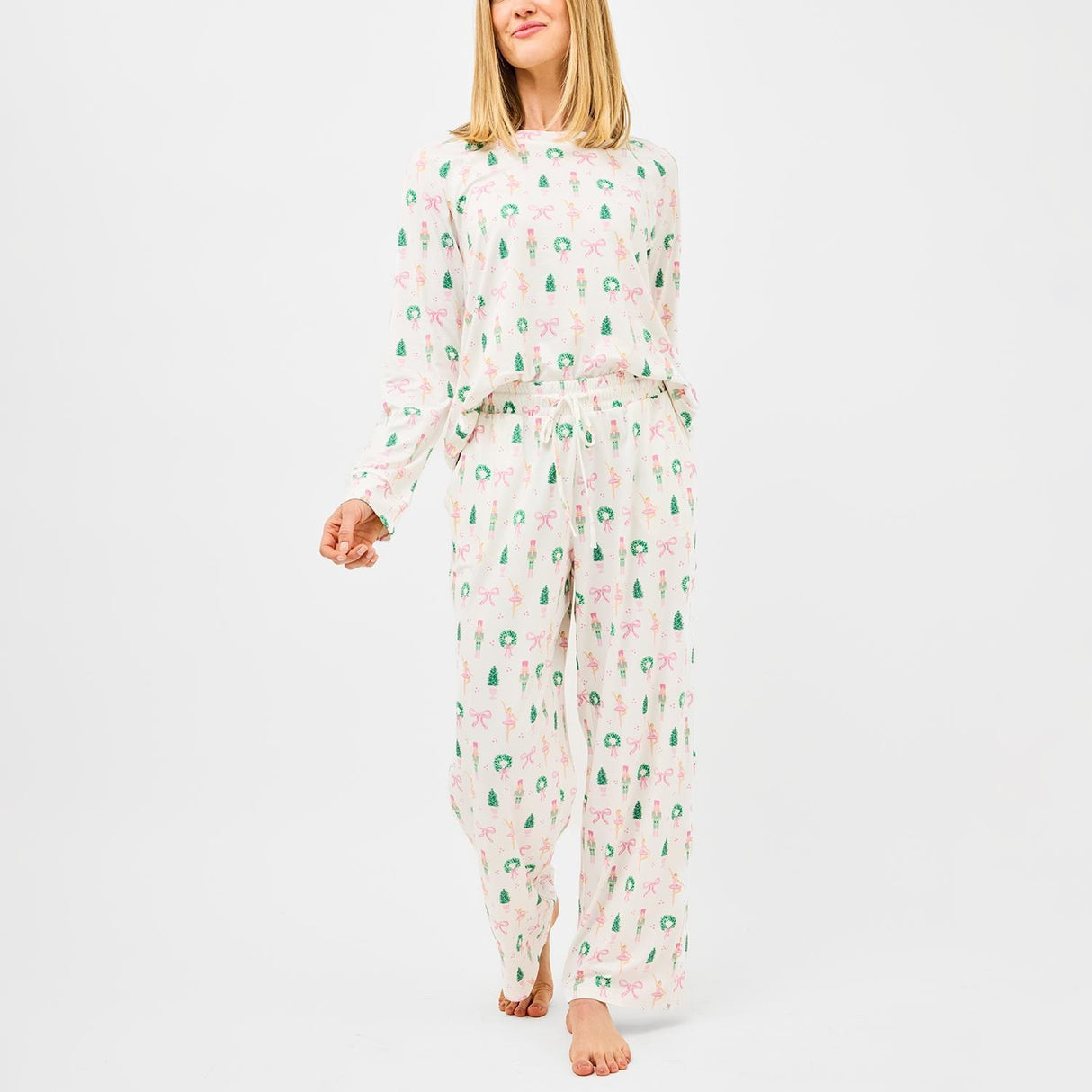 Mary Square | Women's Annie Pants Set- Sugar Plum Dreams