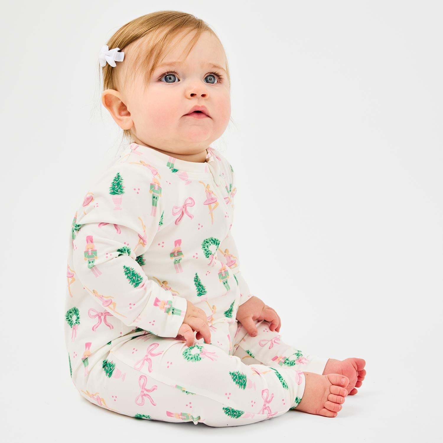 Mary Square | Baby Pajama Onesie- Sugar Plum Dreams