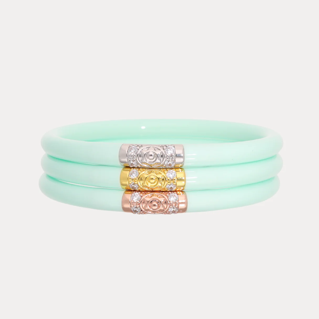BuDhaGirl | Three Kings All Weather Bangles- Mint