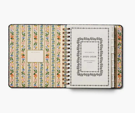 Rifle Paper Co. | 2025-2026 Wildwood 17-Month Academic Covered Spiral Planner