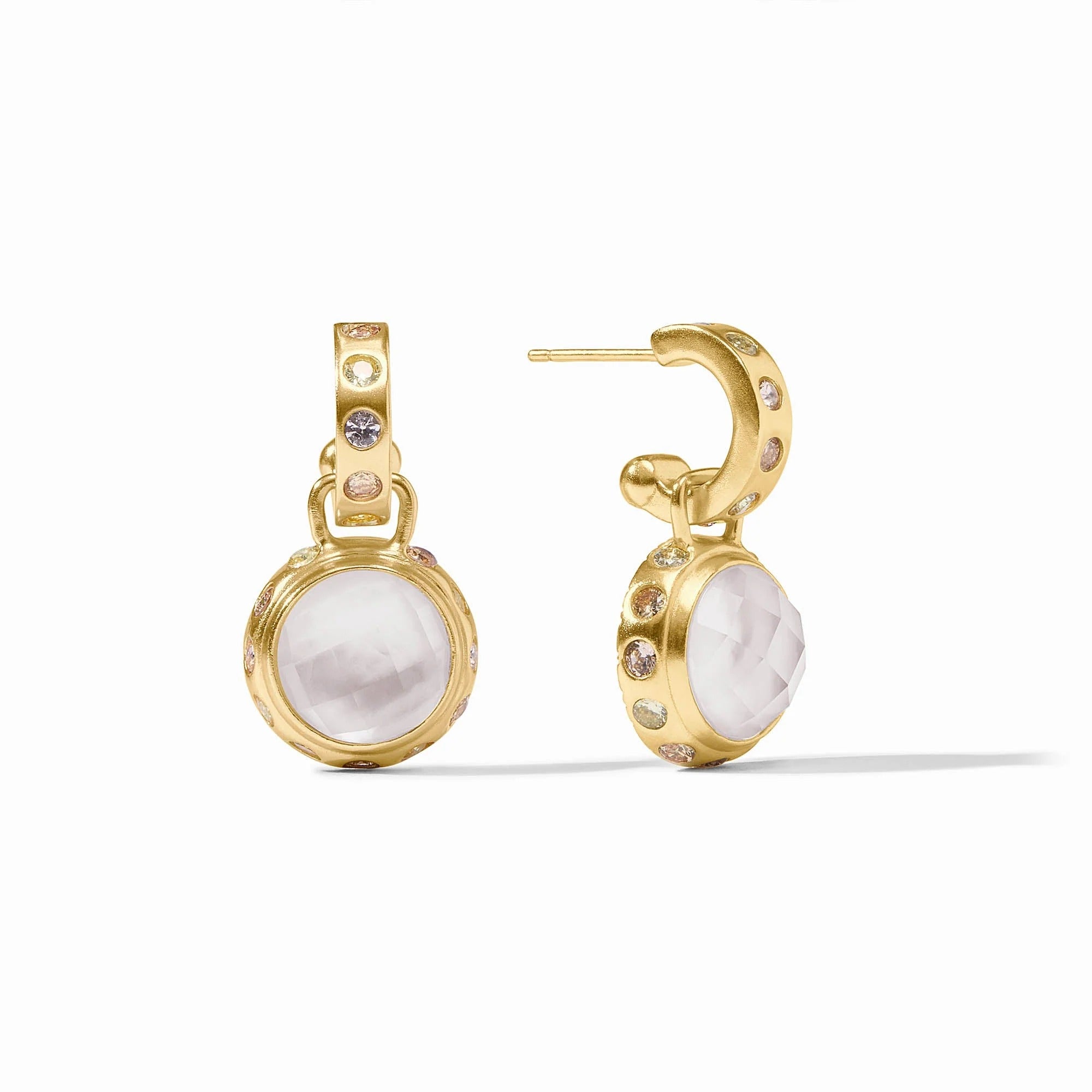 Julie Vos | Rainbow Hoop & Charm Earring