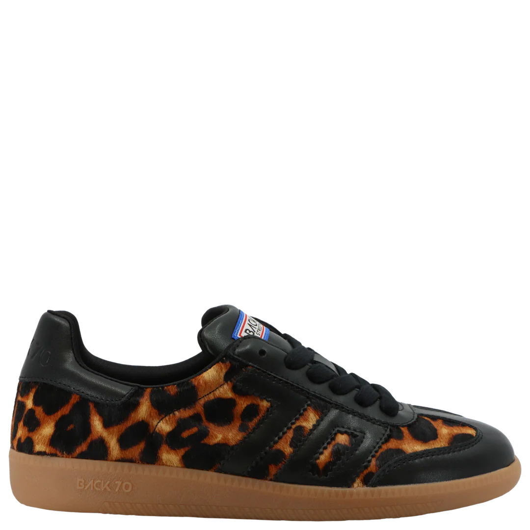 Back 70 | Cloud P Sneakers in Leopard Black