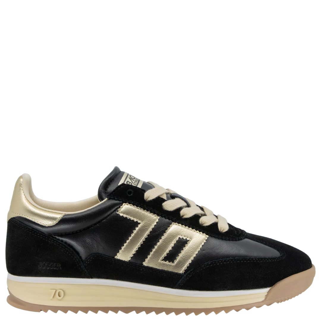 Back 70 | Jogger N Sneakers in Black Gold