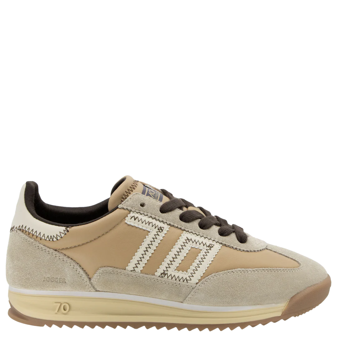 Back 70 | Jogger Z Sneakers in Beige Milk Coffee