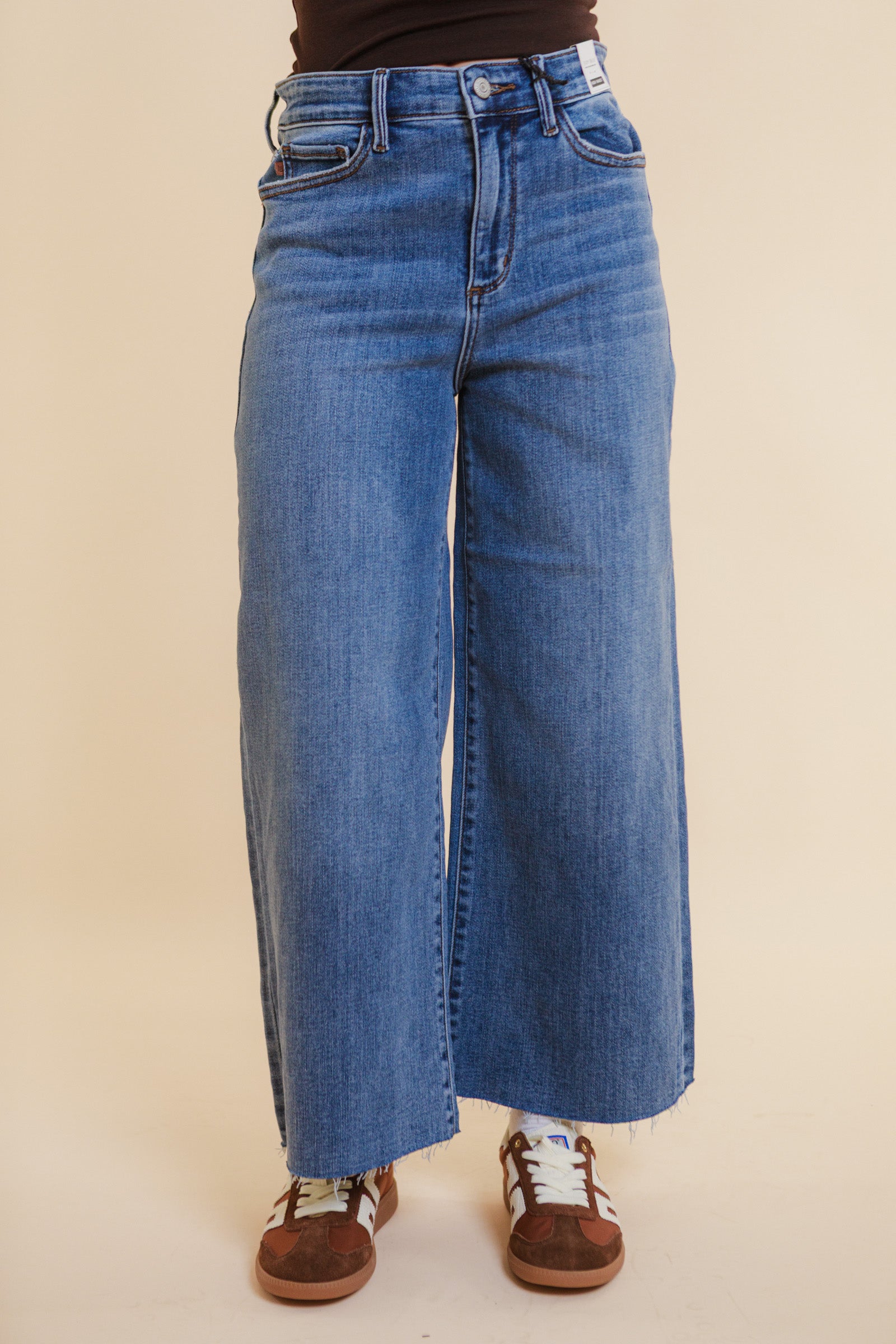 Judy Blue | High Waist Crop Classic Raw Hem