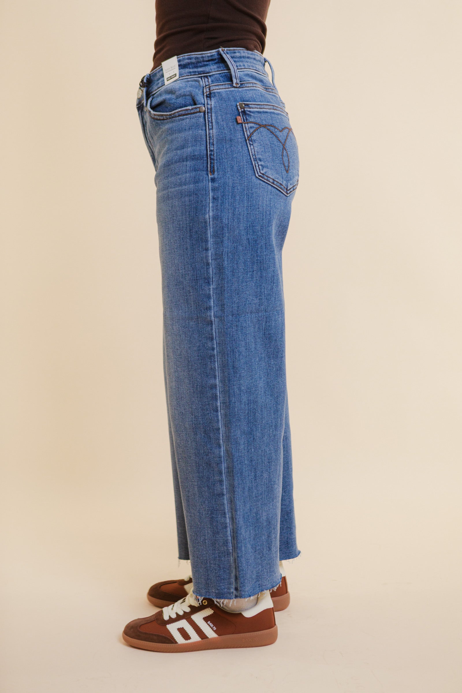 Judy Blue | High Waist Crop Classic Raw Hem