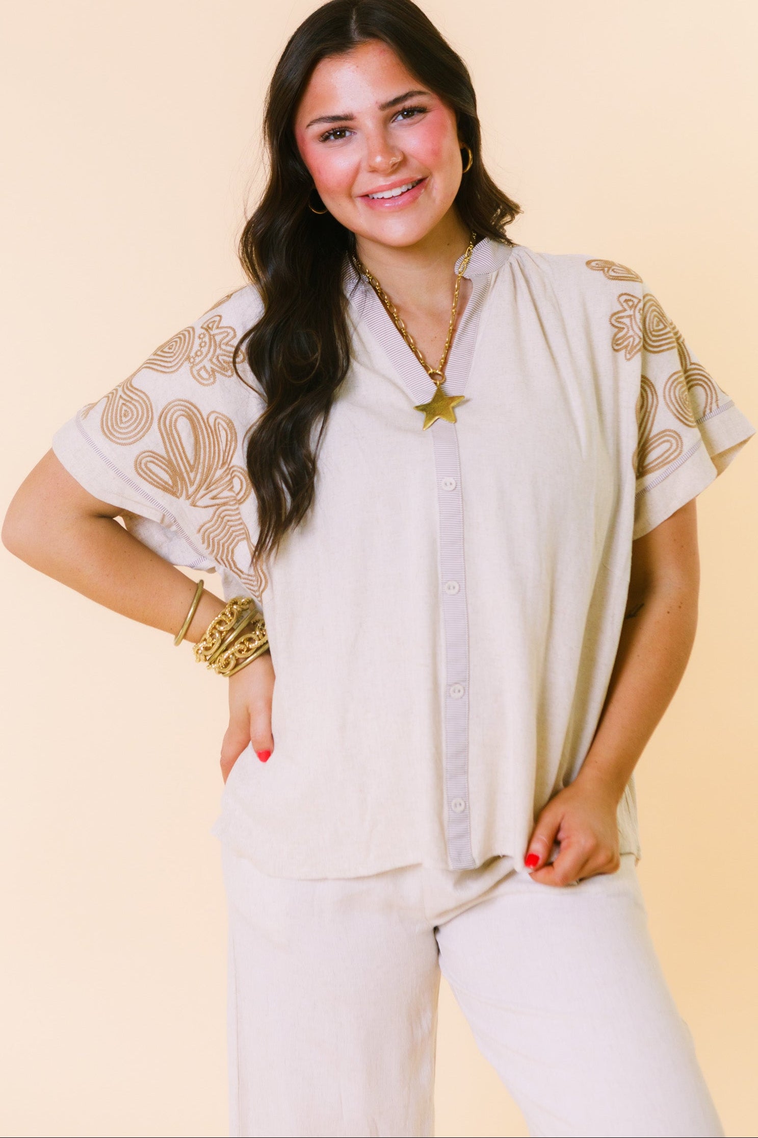 The Susan Embroidered Top