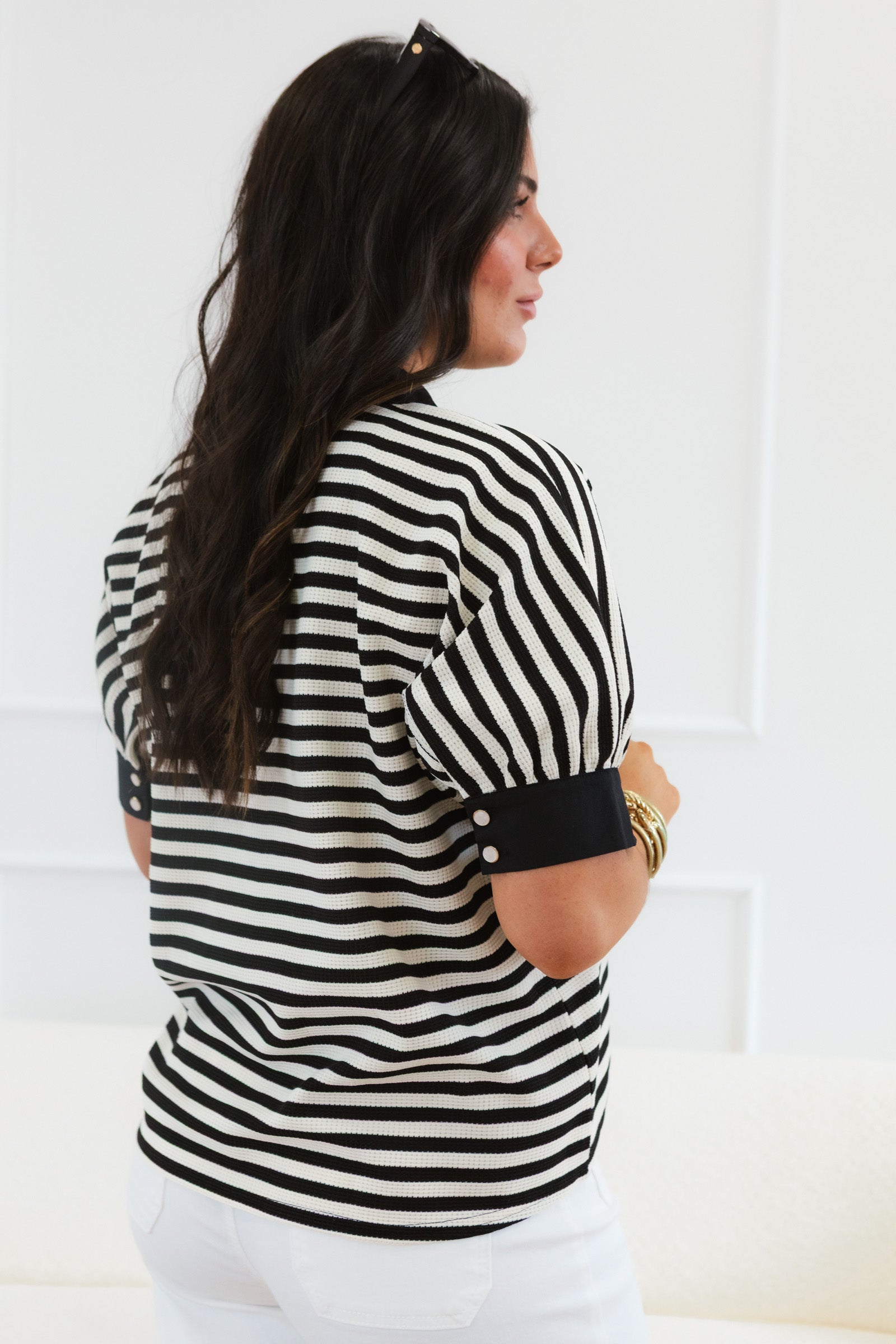 The Whispering Muse Stripe Top