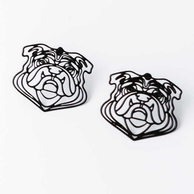 15mm Bulldog Filigree Earrings