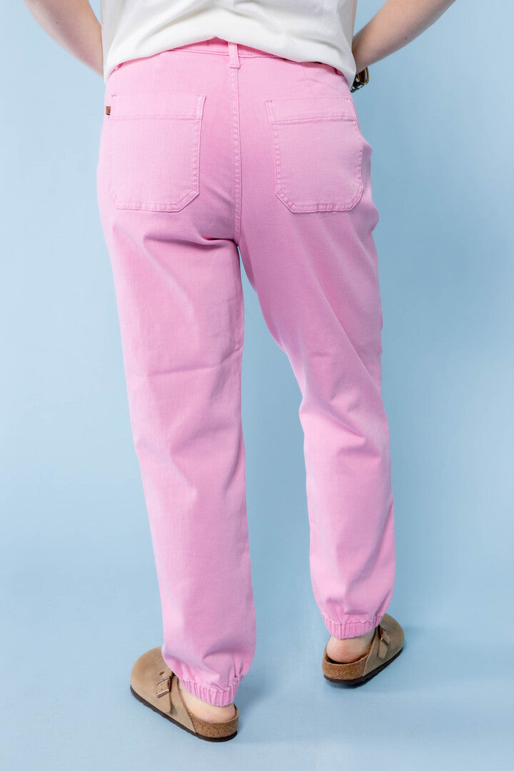 Judy Blue | High Waist Pink Joggers