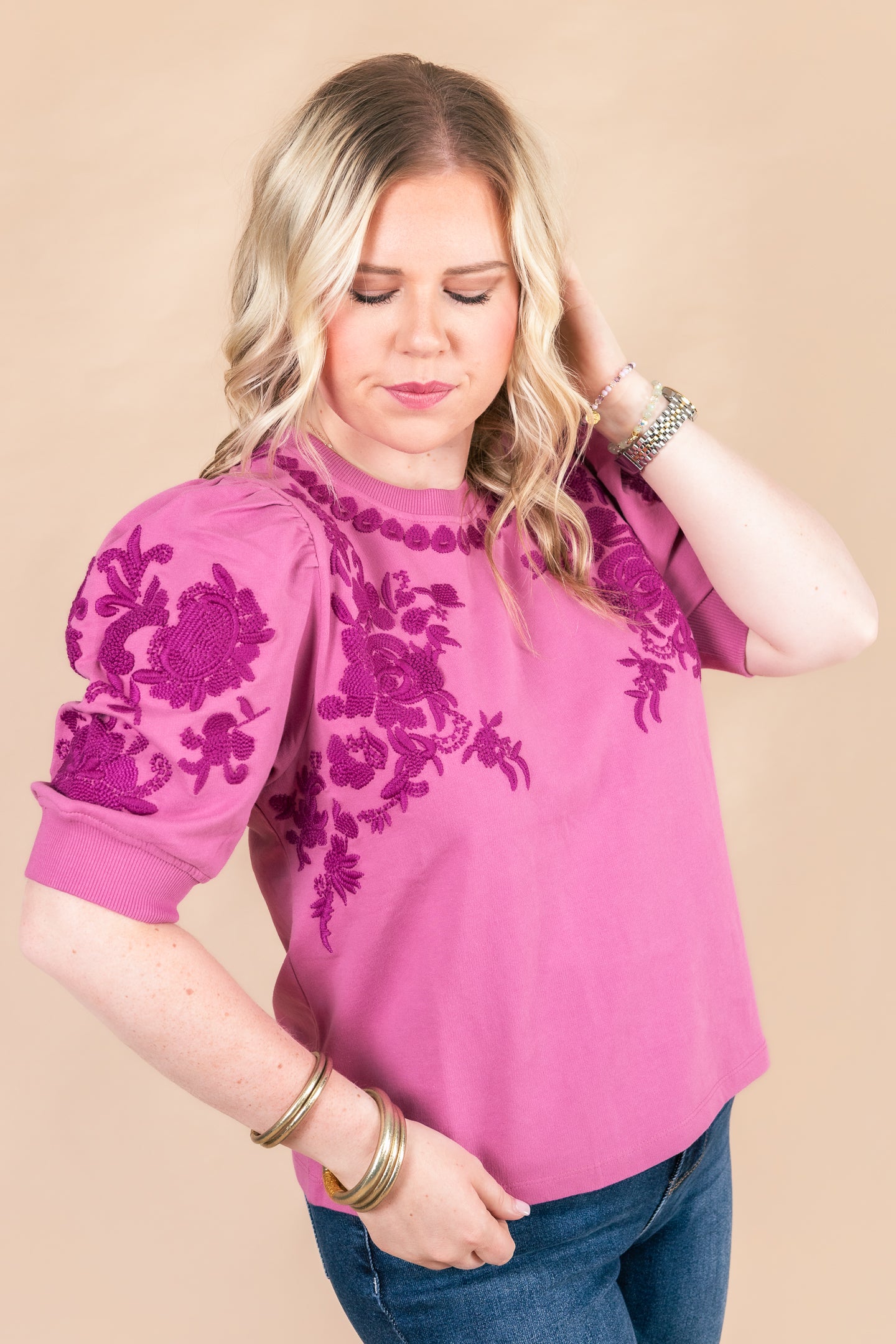Ivy Jane | Trails of Flowers Knit Top