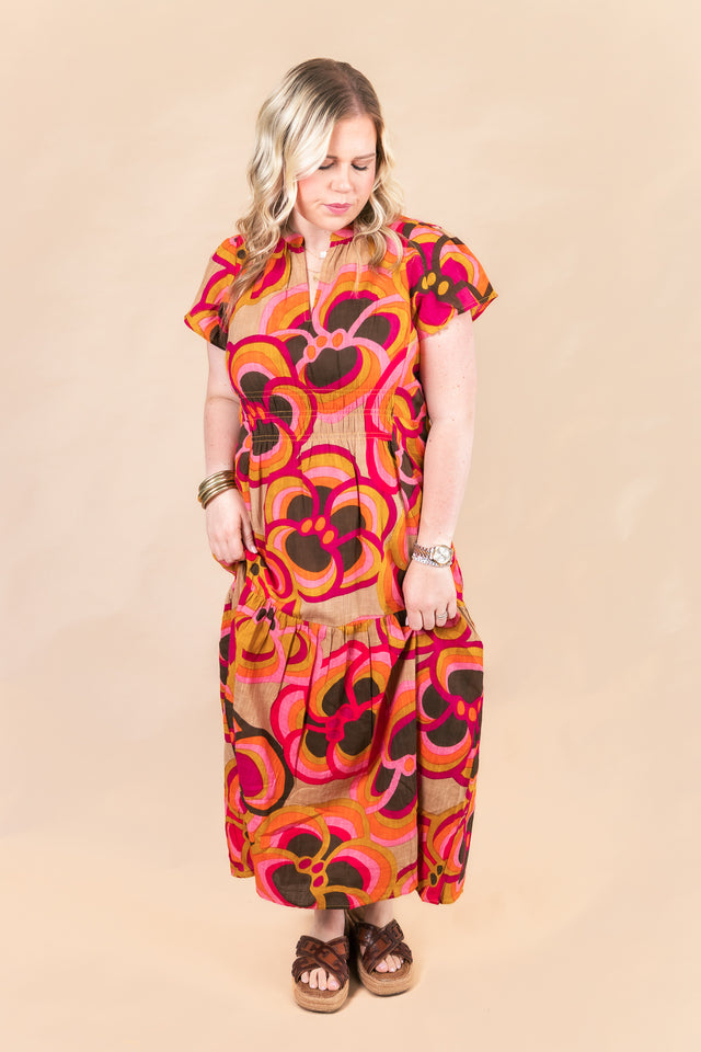 Ivy Jane | Bold Floral Midi Dress