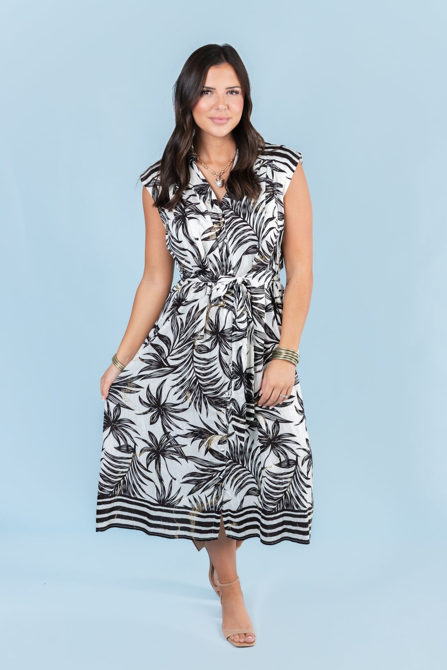 Amelia Island Floral Midi Dress