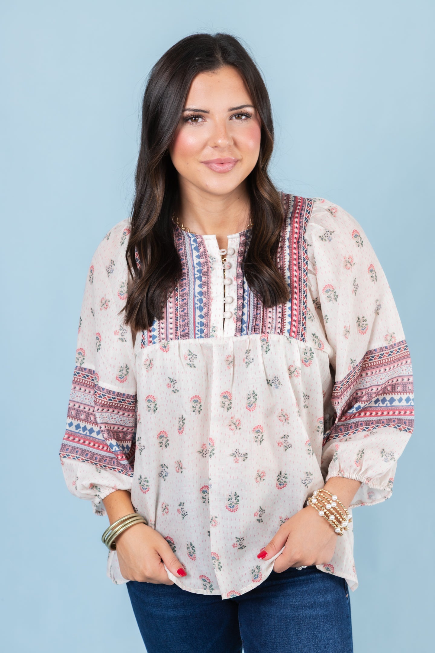 The Picnic In Spring Blouse