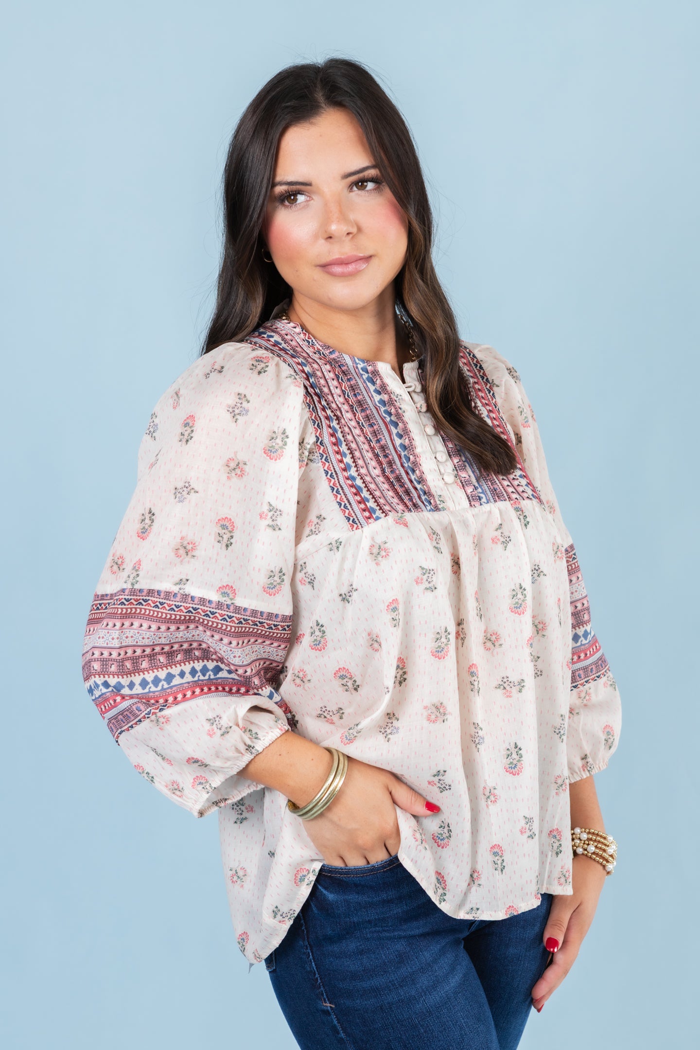 The Picnic In Spring Blouse