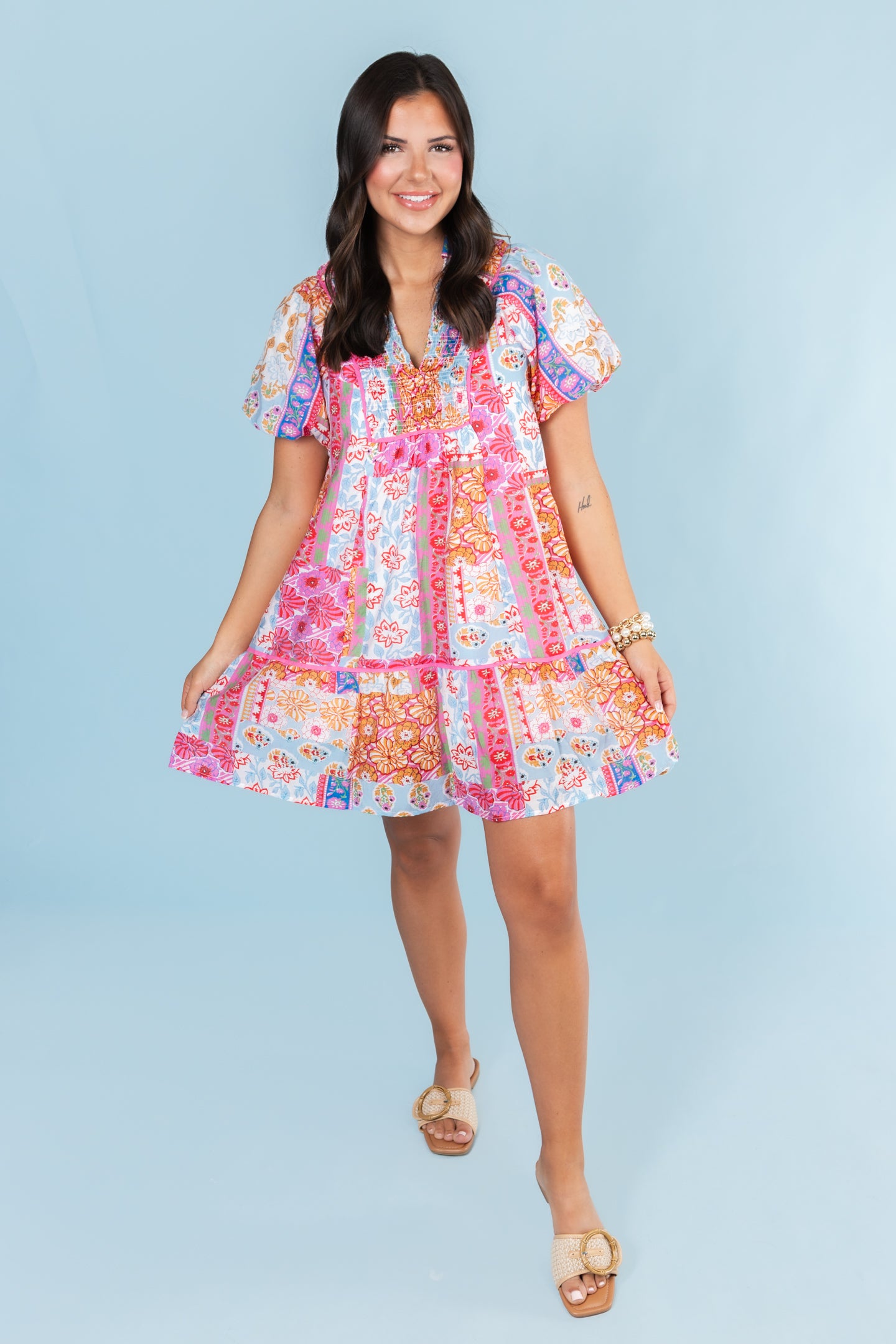 The Patchwork Mini Dress