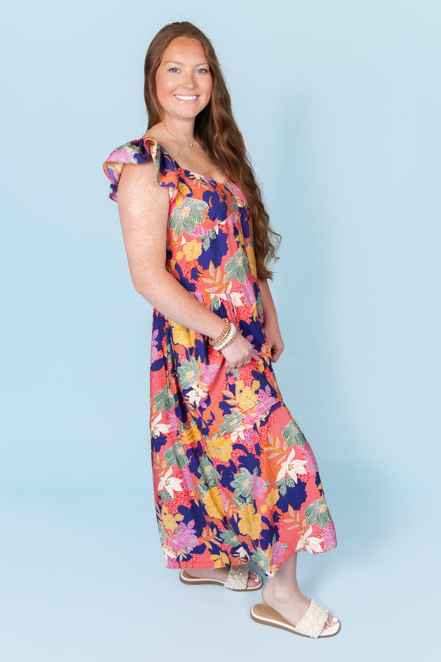 The Flaunting Florals Midi Dress