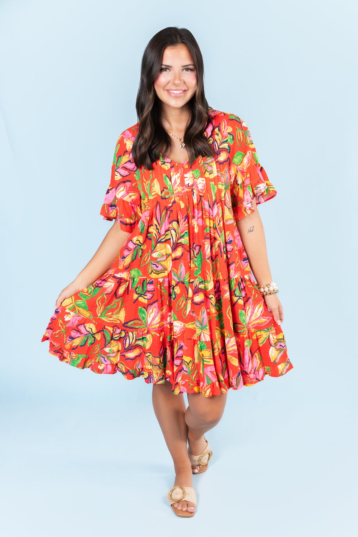 The Amelia Slub Mini Dress