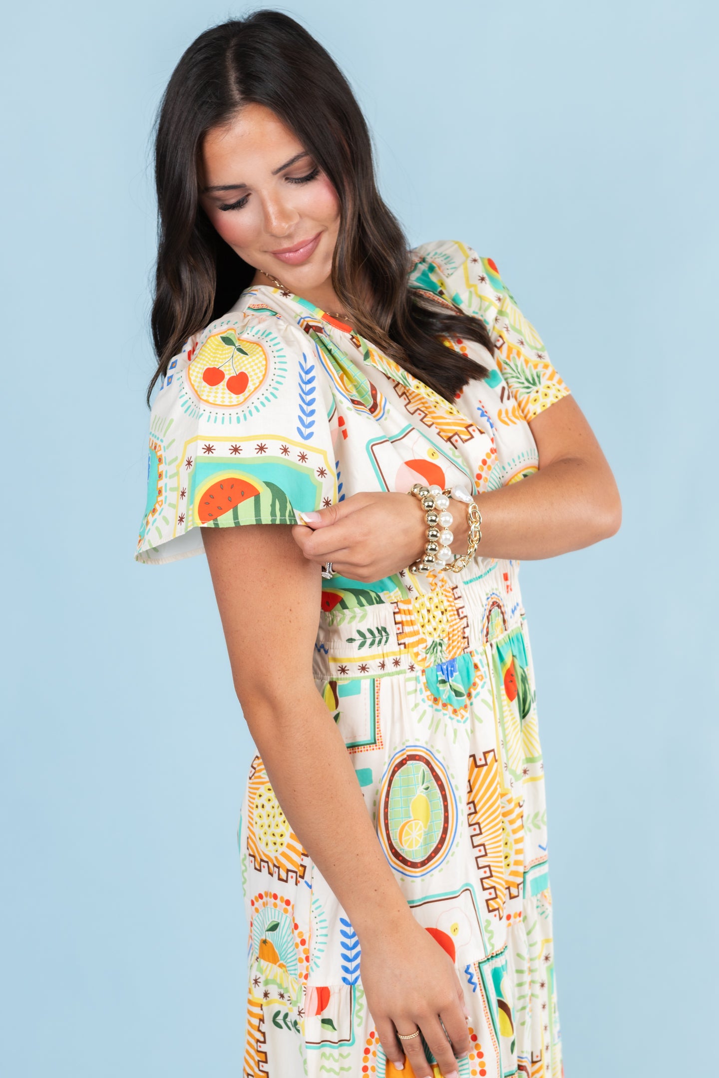 Suns Out Poplin Midi Dress