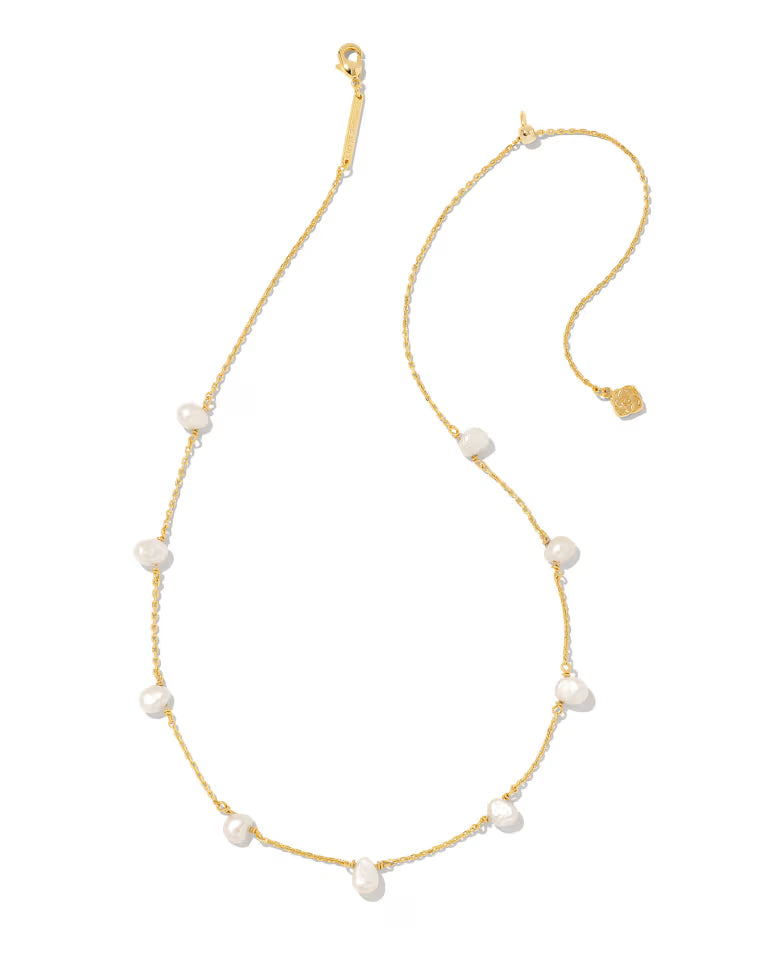 Kendra Scott | Leighton Gold Pearl Strand Necklace